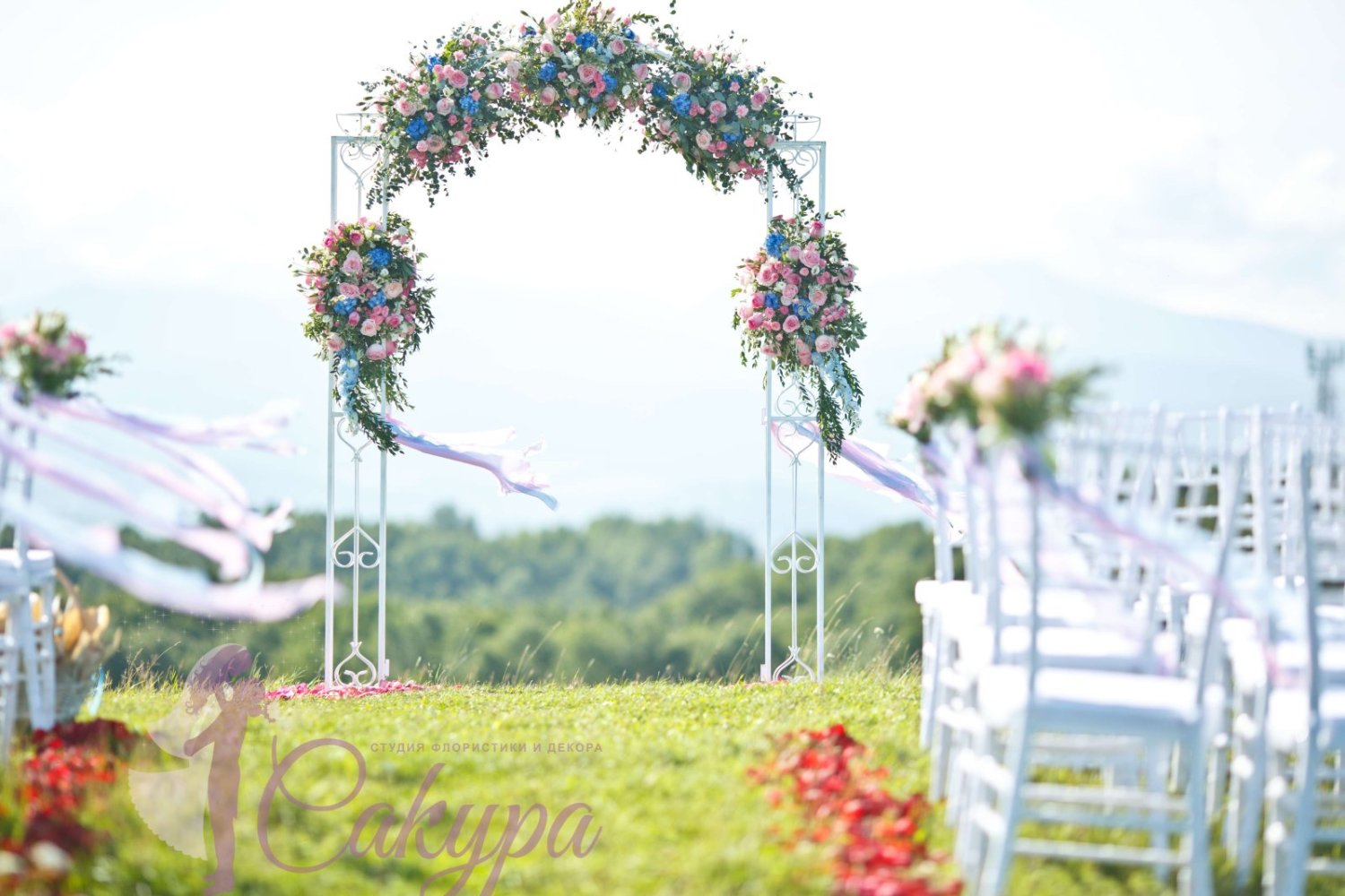 Выездная церемония&nbsp;Студия флористики и декора "Сакура" : 