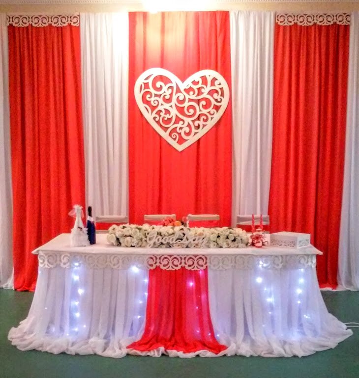 Свадебное оформление банкетного зала&nbsp;творческая мастерская "Эль Декор" : 