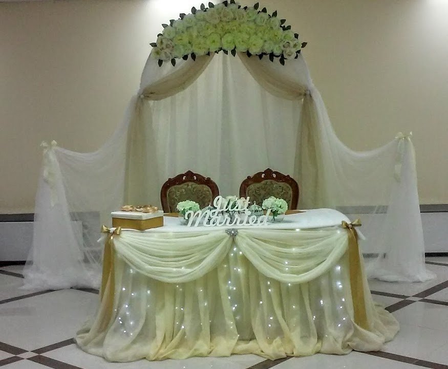 Свадебное оформление банкетного зала&nbsp;творческая мастерская "Эль Декор" : 