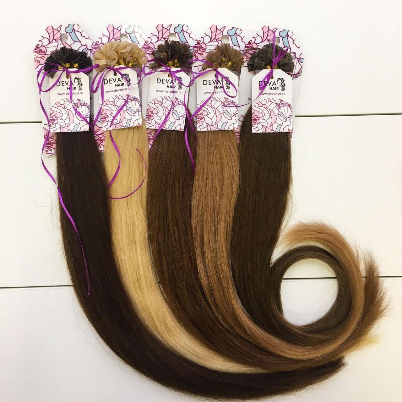 Натуральные волосы для наращивания&nbsp;Deva Hair : 